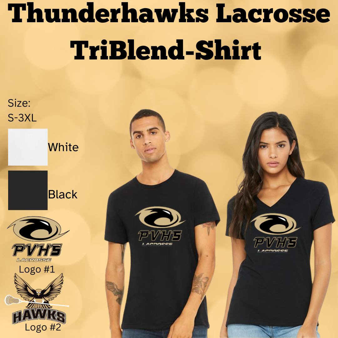 PVHS Thunderhawk Lacrosse TriBlend T-Shirt