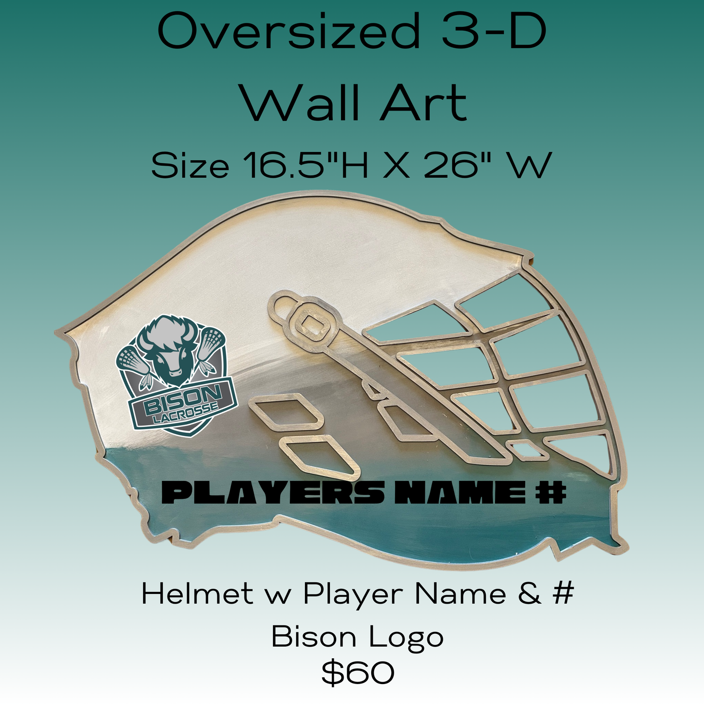 Bison Custom Oversized 3D Wall Art Paint Kit **Fundraiser**
