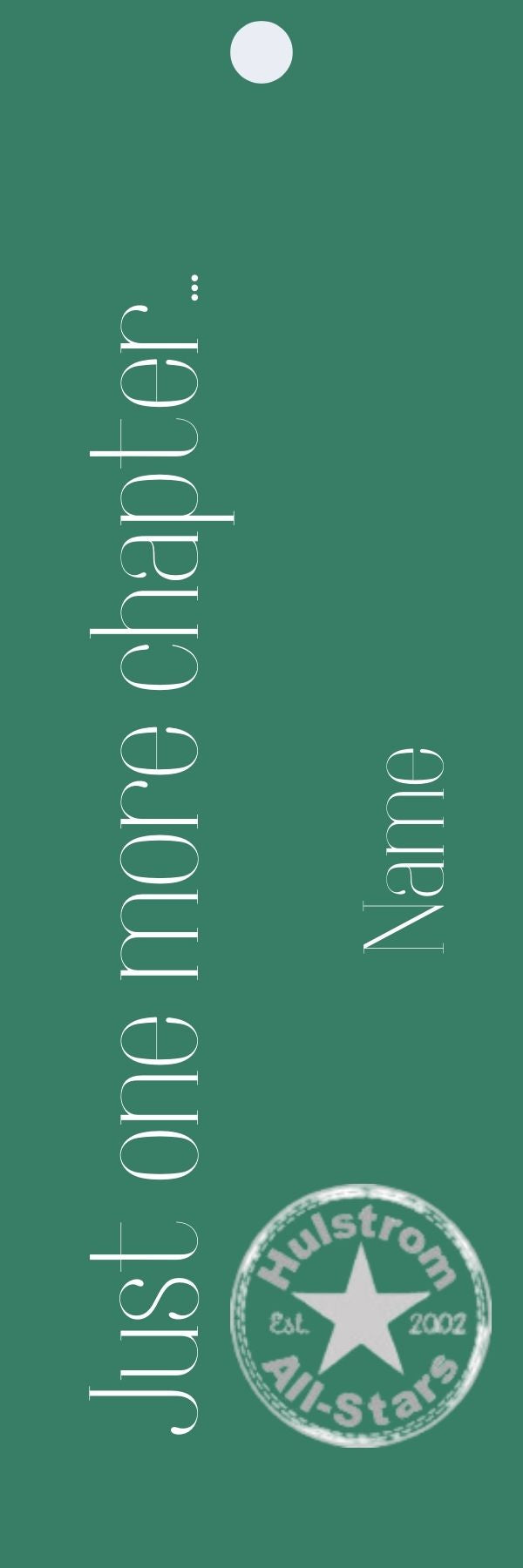 Hulstrom All Star Bookmarks - Personalized