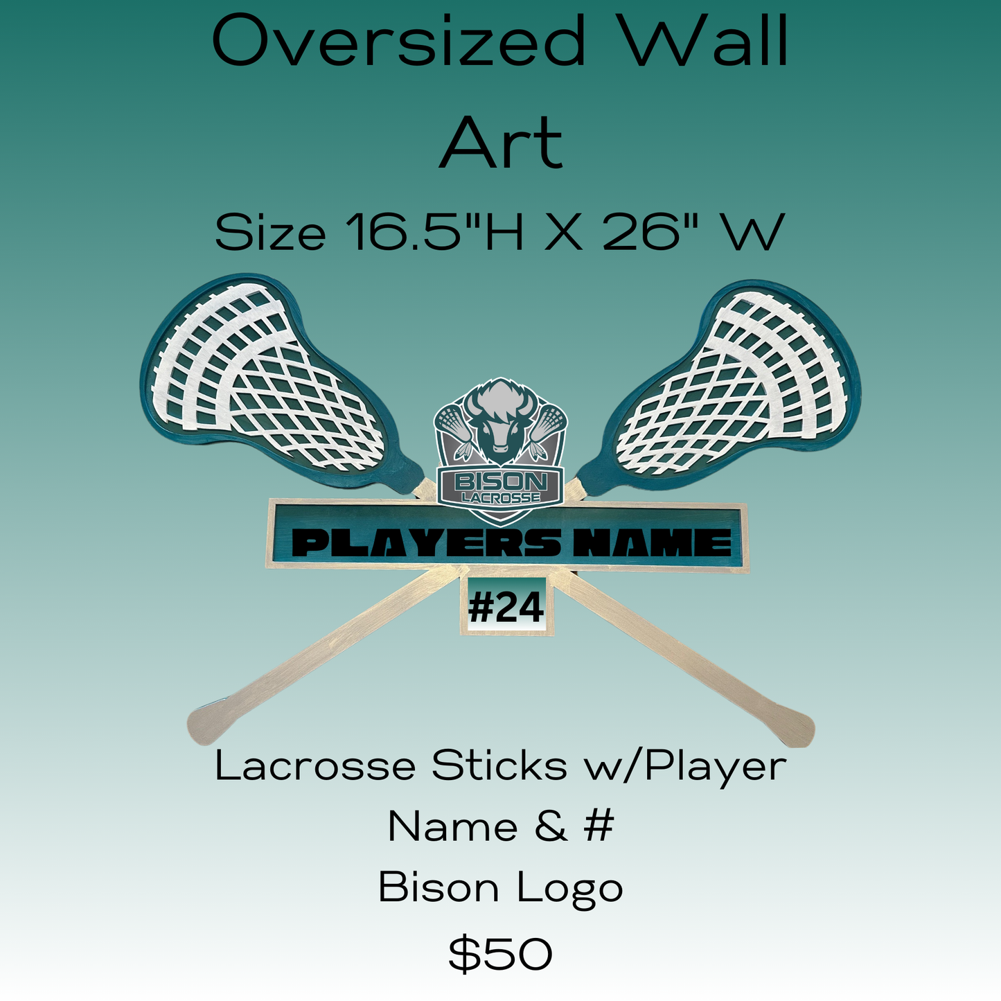 Bison Custom Oversized 3D Wall Art Paint Kit **Fundraiser**