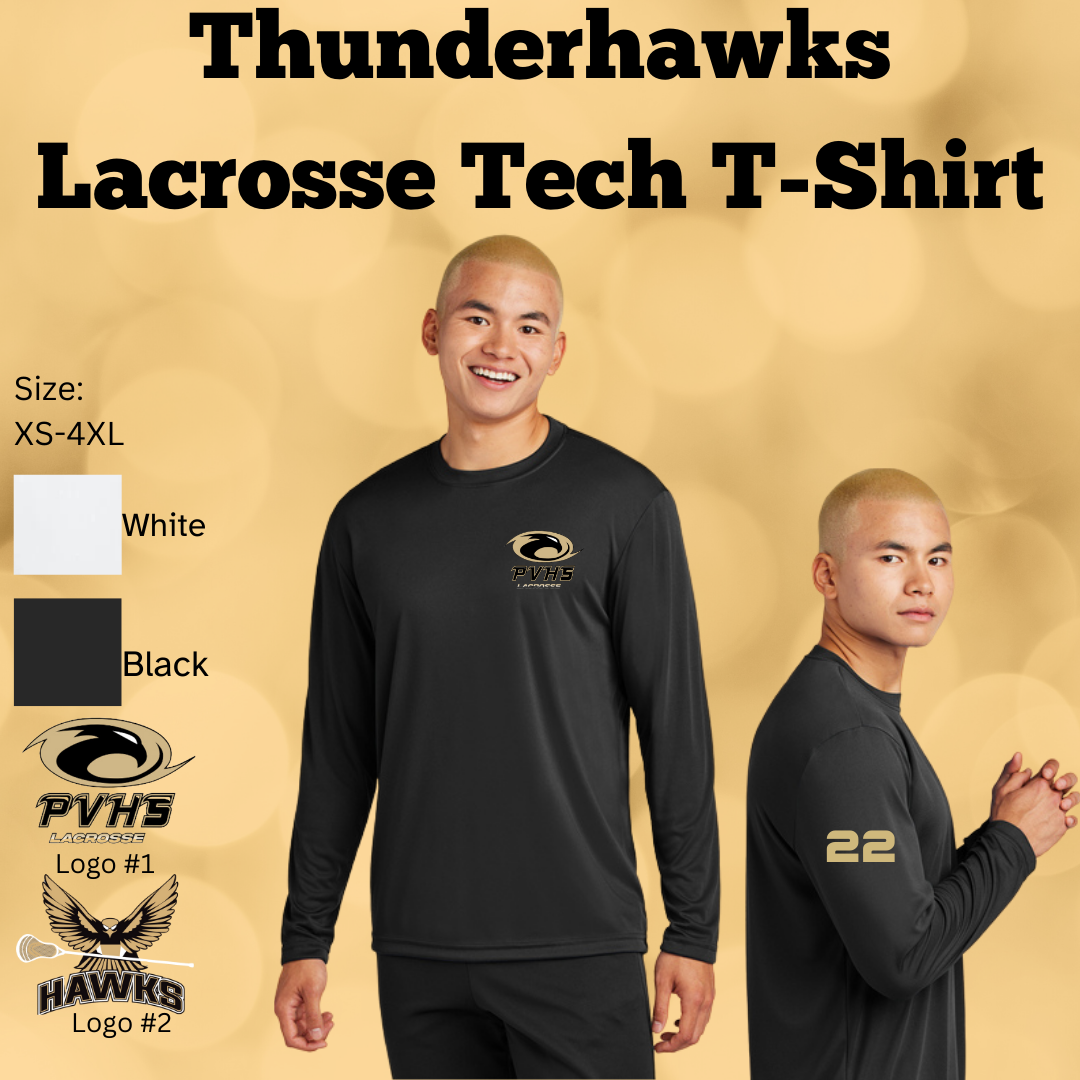 PVHS Thunderhawk Lacrosse Sport Tech Long Sleeve Shirt