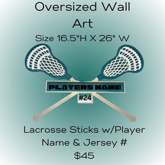 Lacrosse Custom Oversized 3D Wall Art Paint Kit