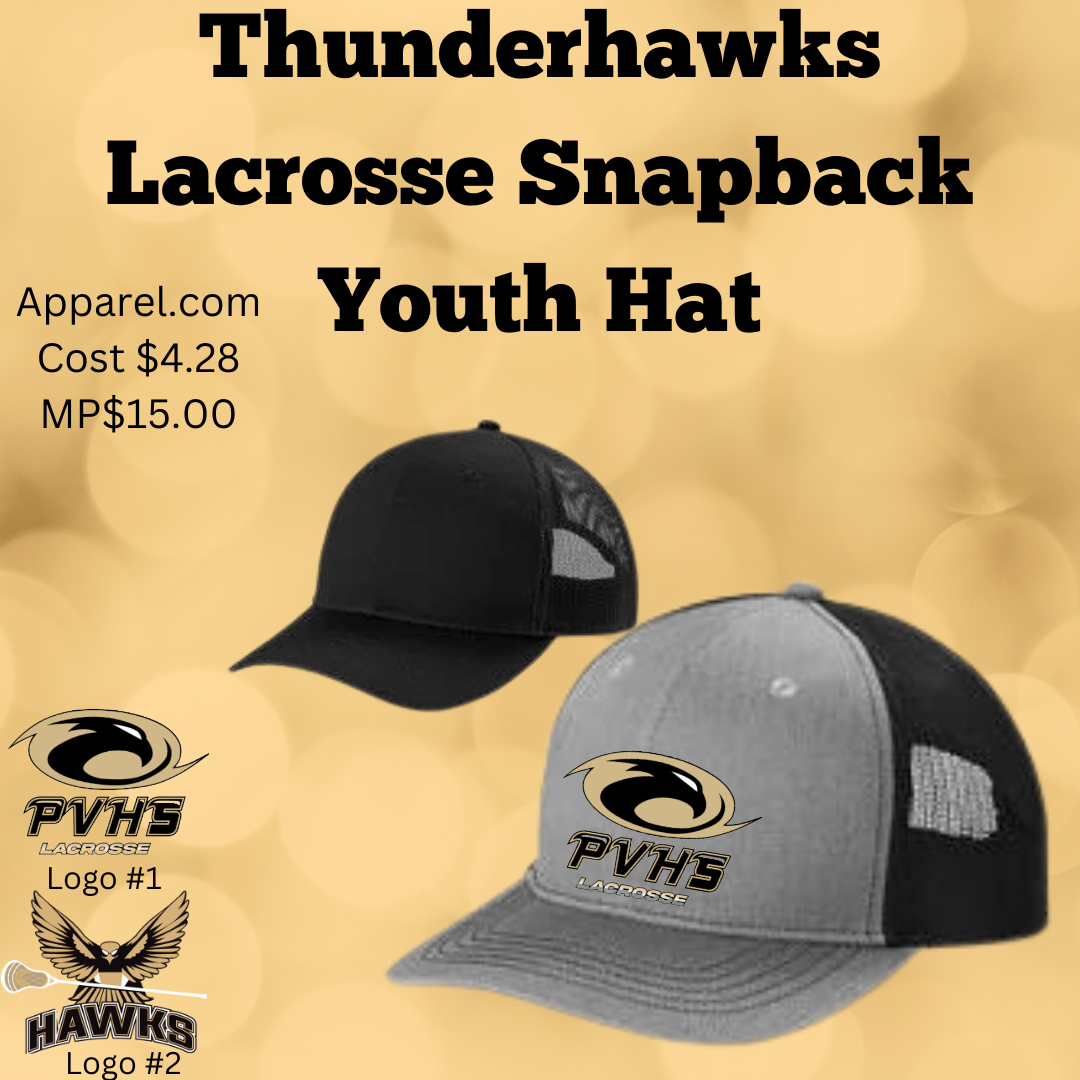 PVHS Thunderhawk Lacrosse Snapback Trucker Hat - Youth