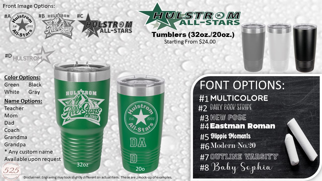 Hulstrom Custom Polar Camel Tumblers