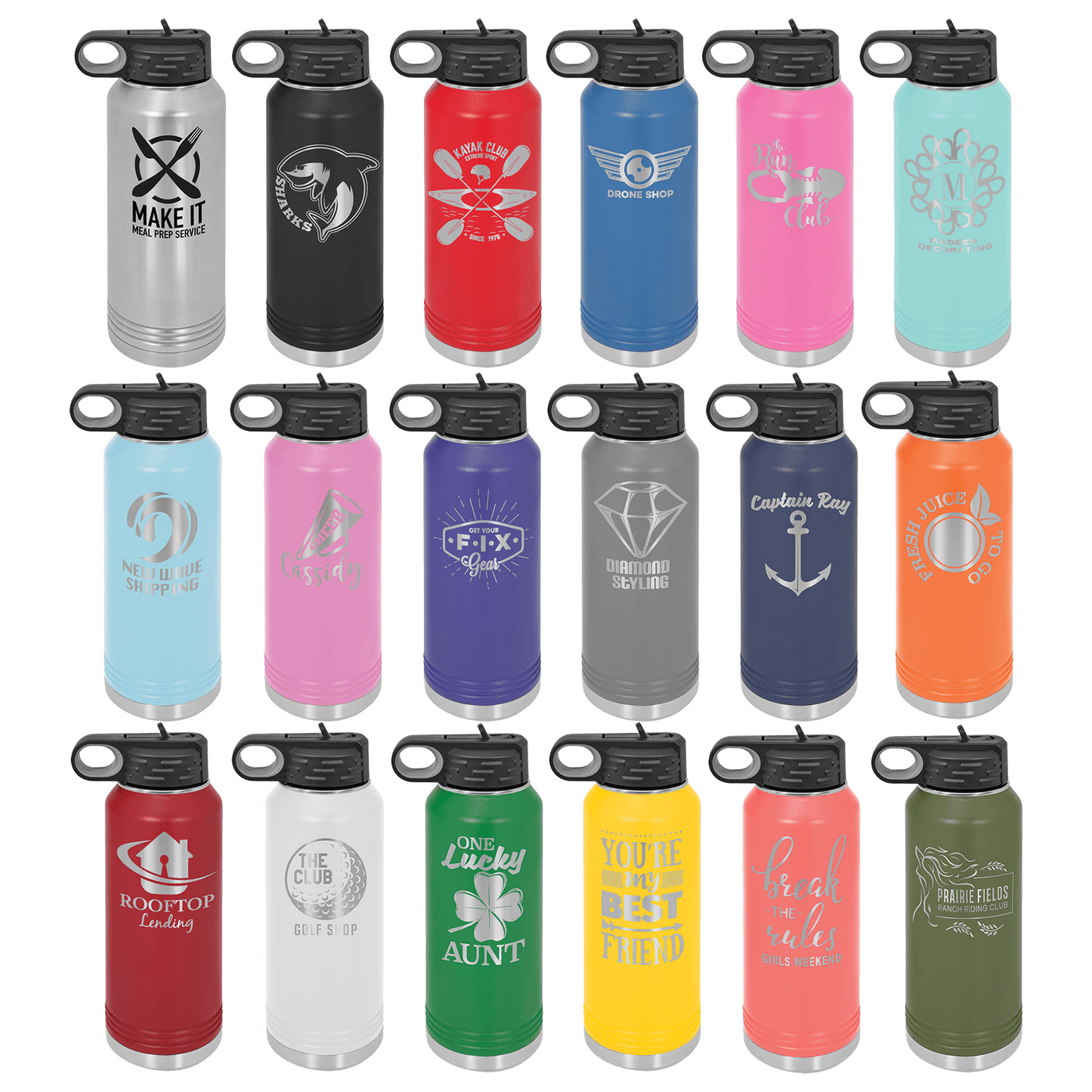 Polar Camel Water Bottle - Personalized