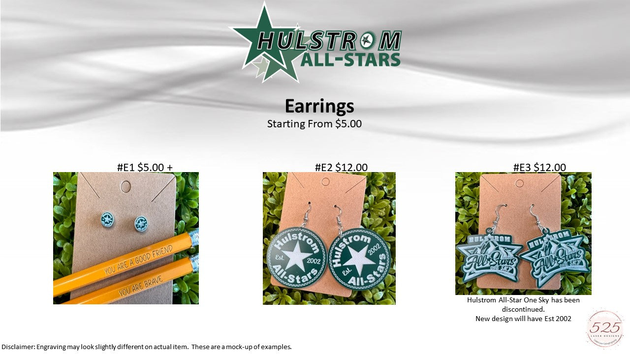 Hulstrom Custom Earrings