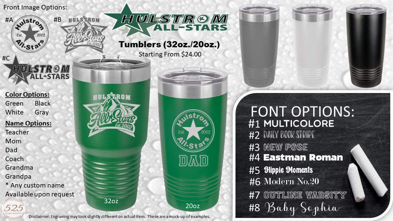 Hulstrom Custom Polar Camel Tumblers