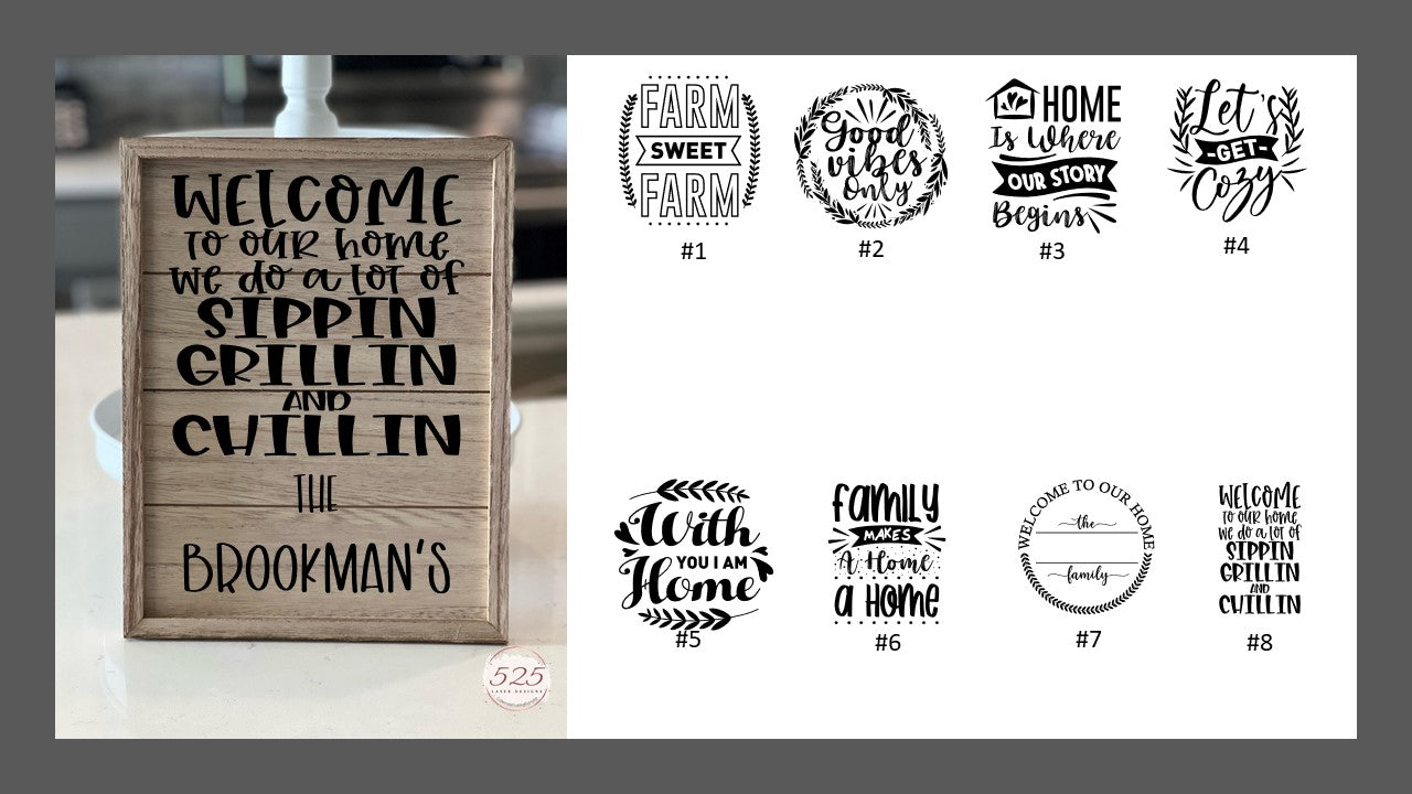 Custom Wooden Wall Sign