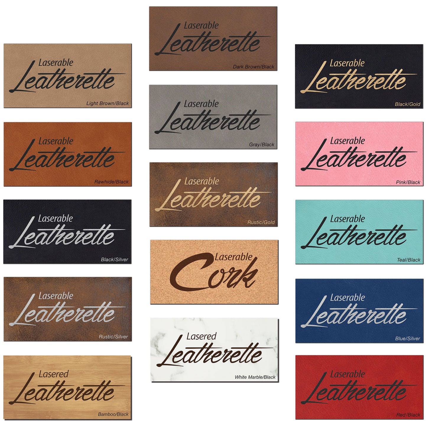 Leatherette Personalized Lasered- CUSTOM SHAPE