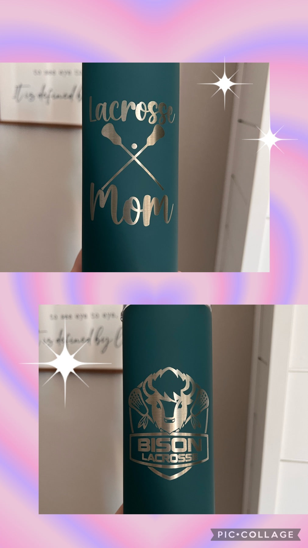 Bison Deep Teal 20 oz Skinny Steel Tumbler - Personalized