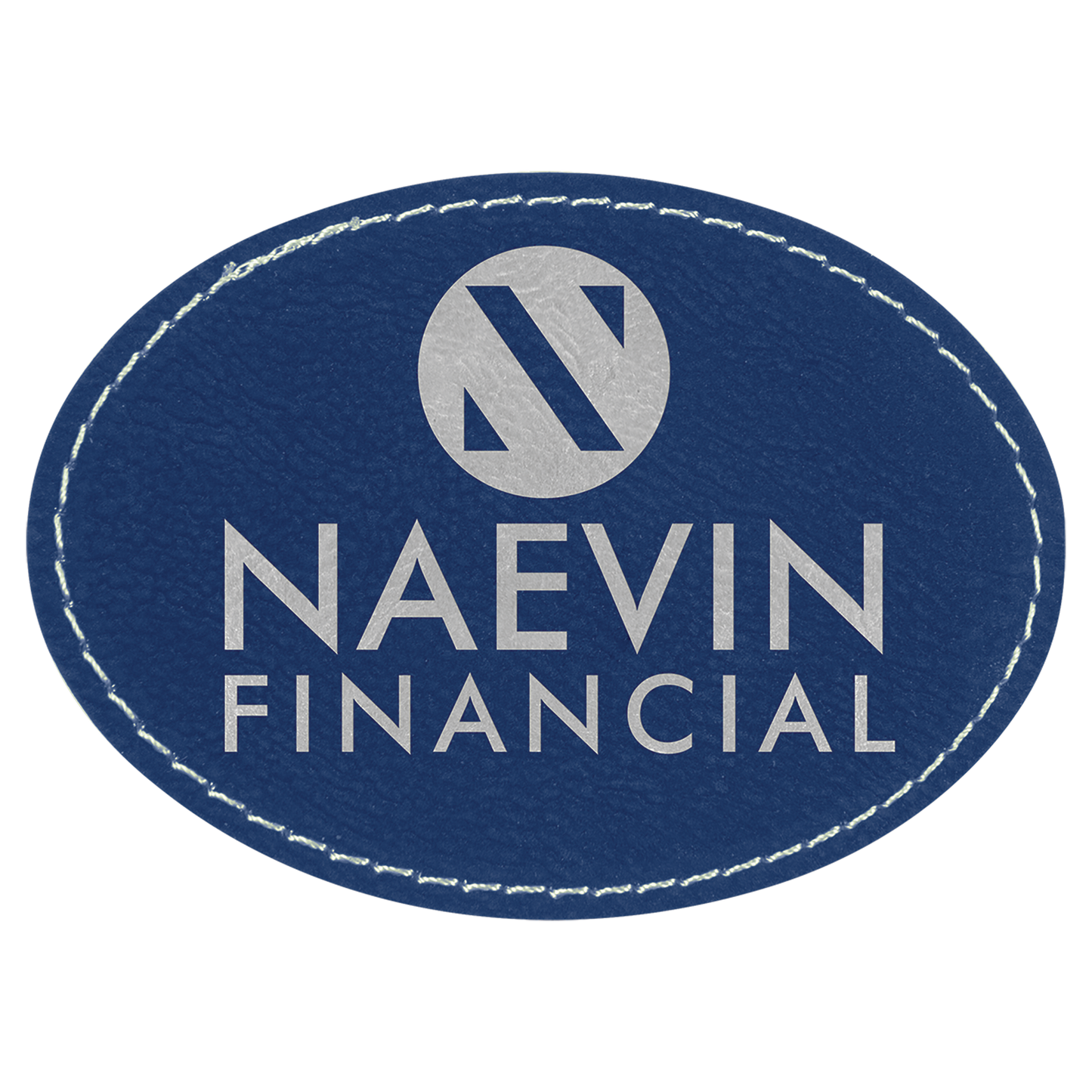 Leatherette Personalized - Oval Patches w/adhesive