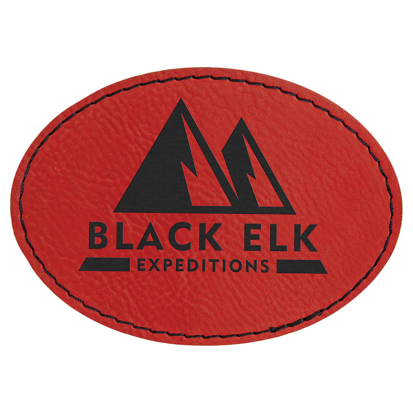 Leatherette Personalized - Oval Patches w/adhesive