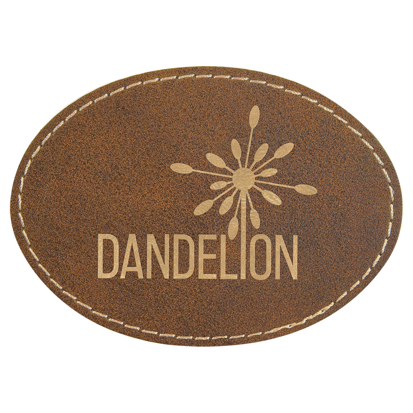 Leatherette Personalized - Oval Patches w/adhesive