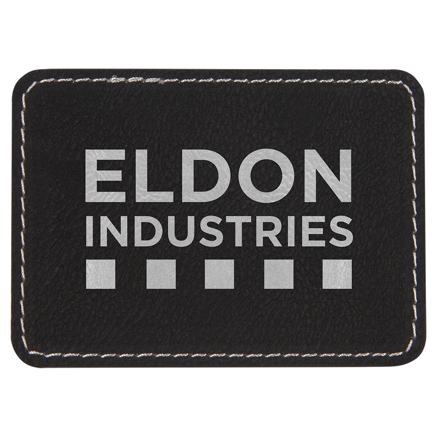 Leatherette Personalized - Rectangle Patches w/adhesive