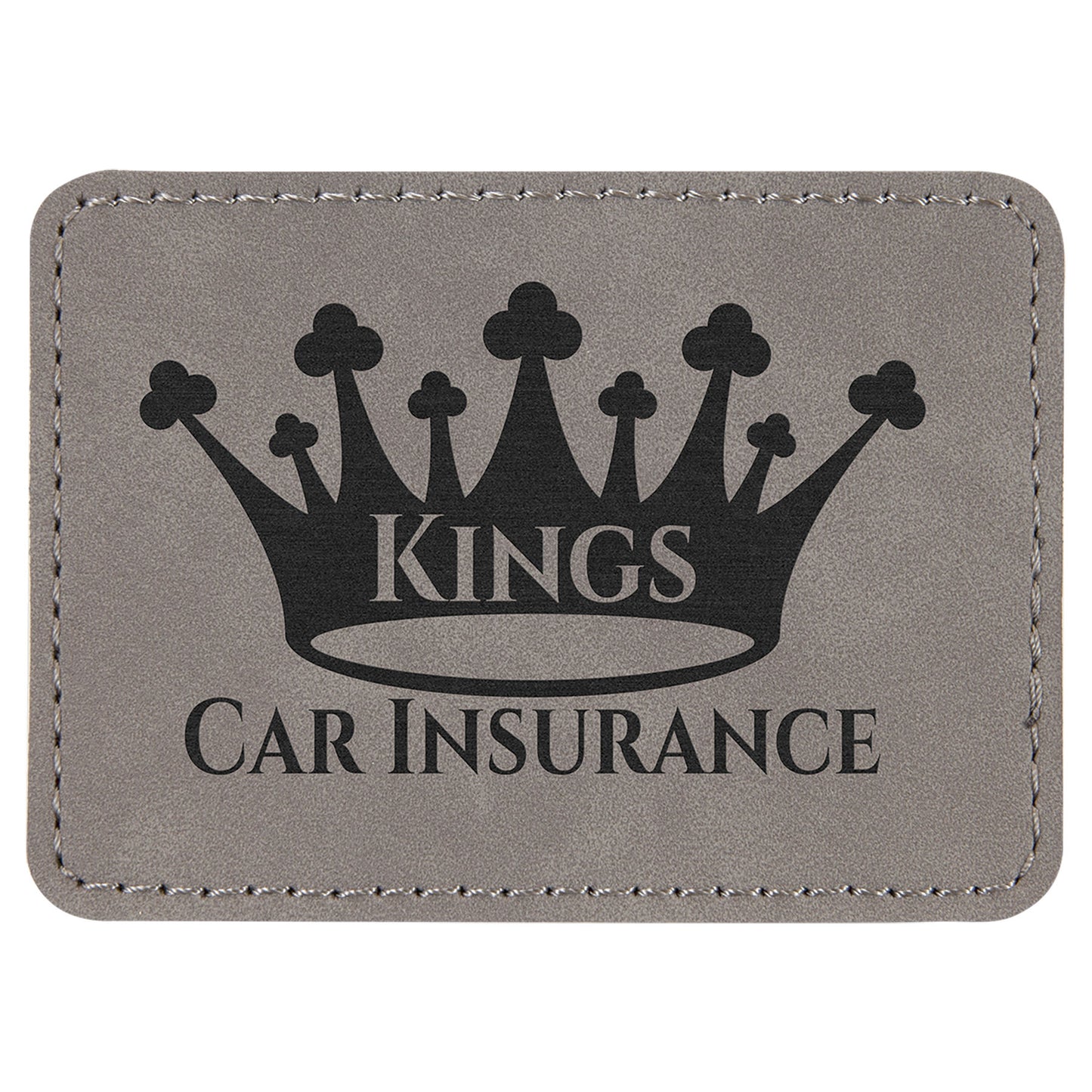 Leatherette Personalized - Rectangle Patches w/adhesive