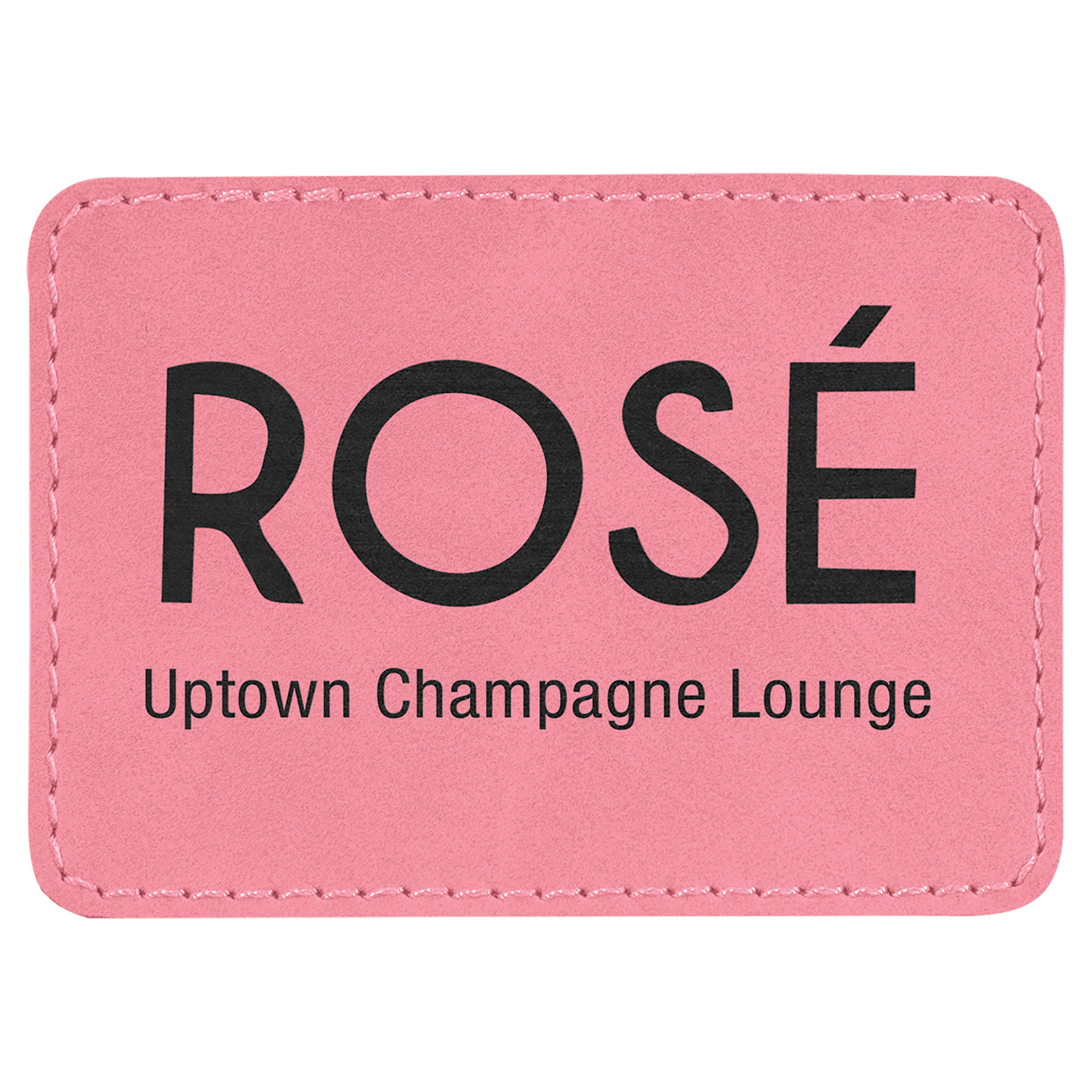 Leatherette Personalized - Rectangle Patches w/adhesive
