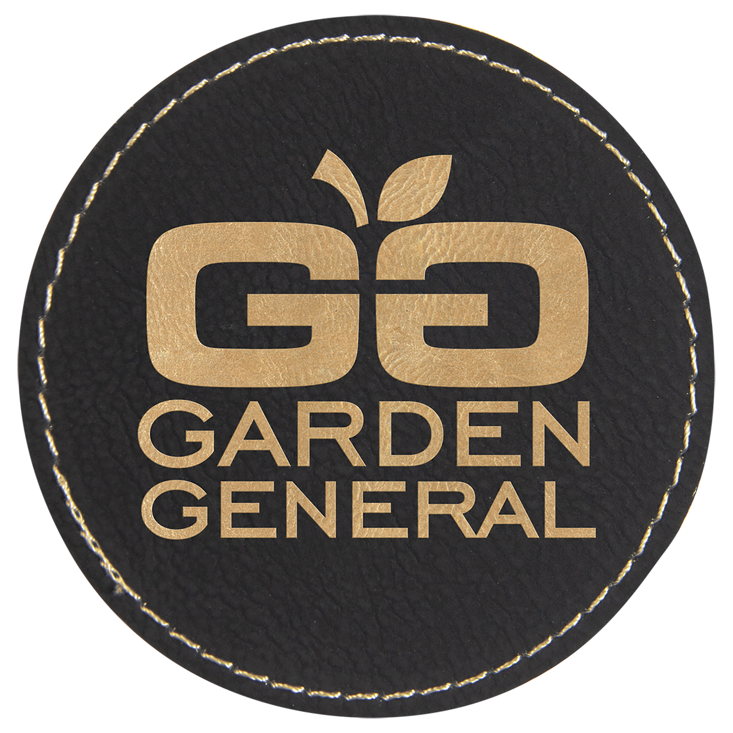 Leatherette Personalized - Round Patches w/adhesive