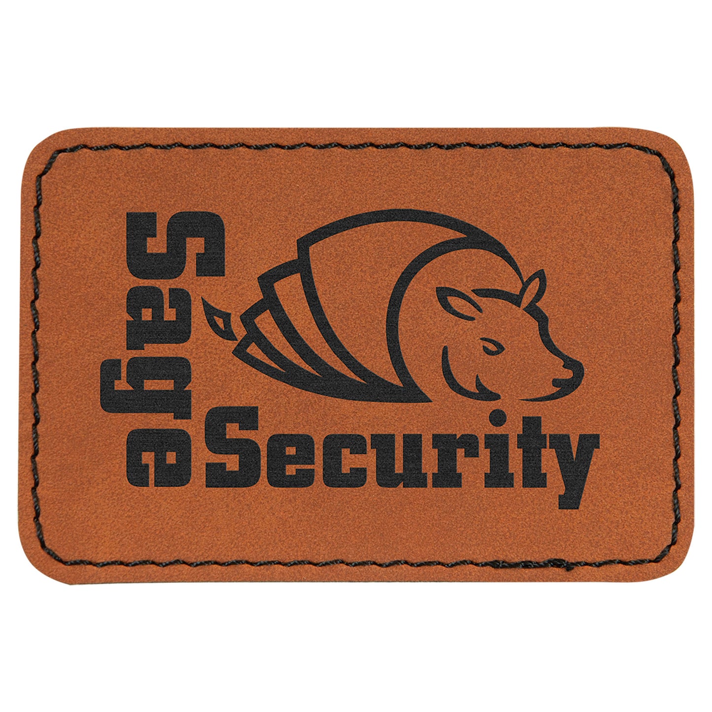 Leatherette Personalized - Rectangle Patches w/adhesive