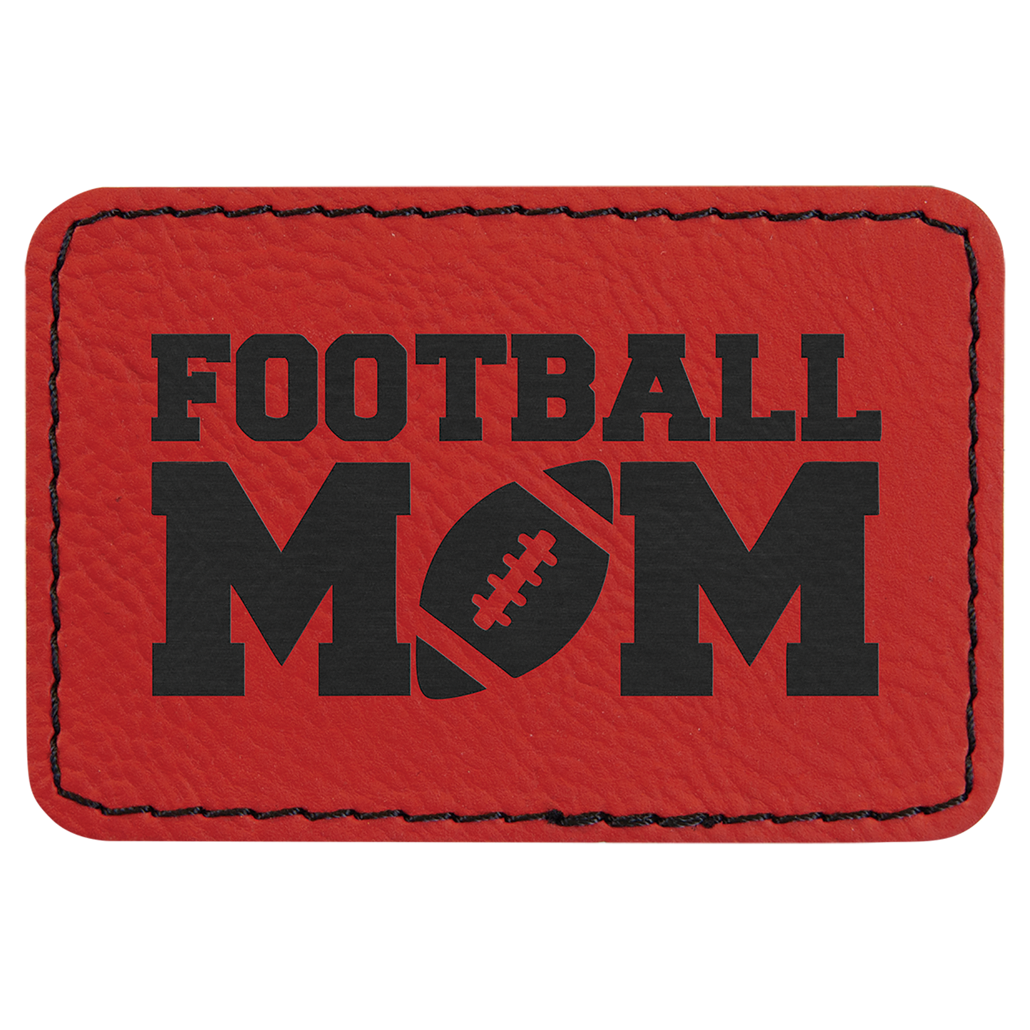 Leatherette Personalized - Rectangle Patches w/adhesive