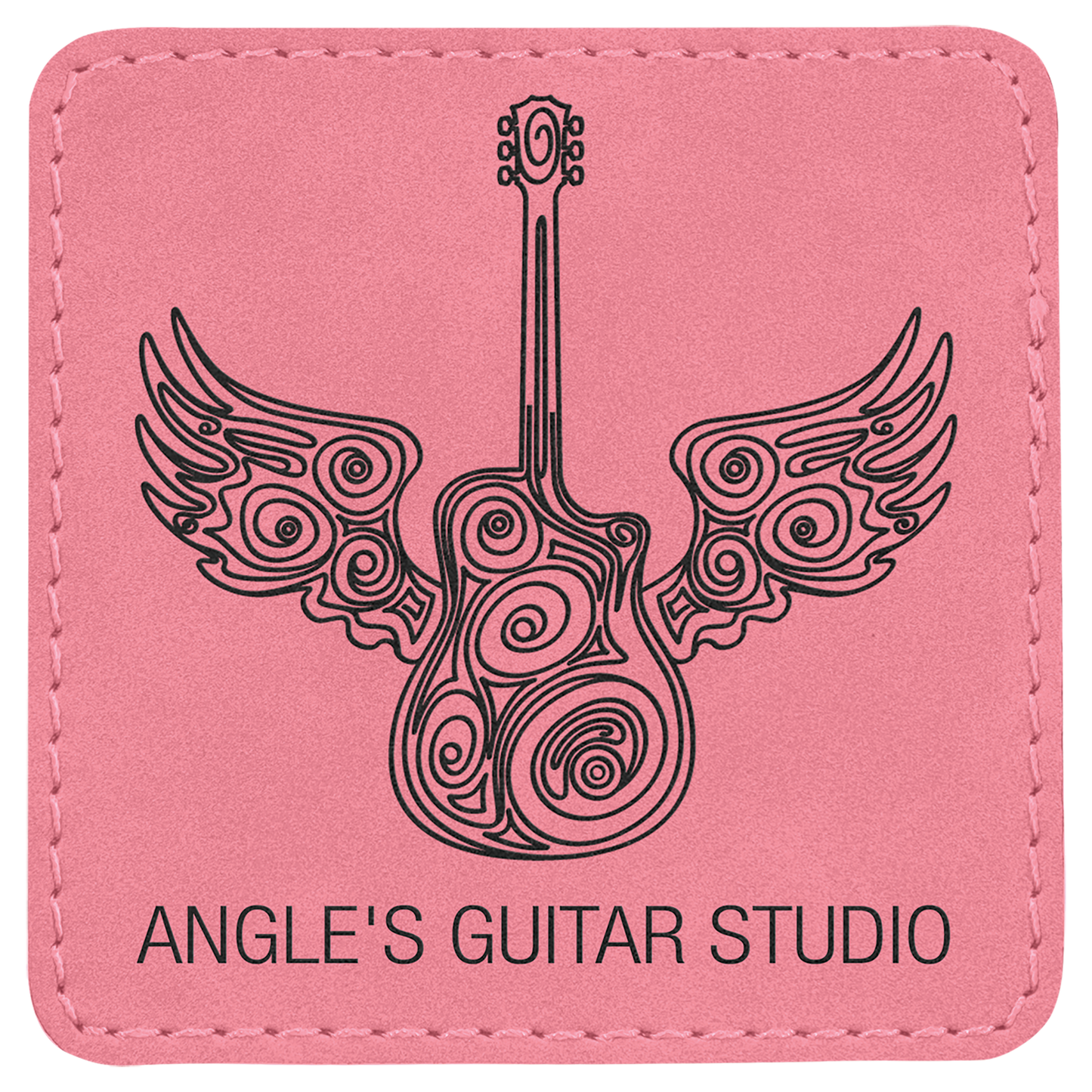 Leatherette Personalized - Square Patches w/adhesive