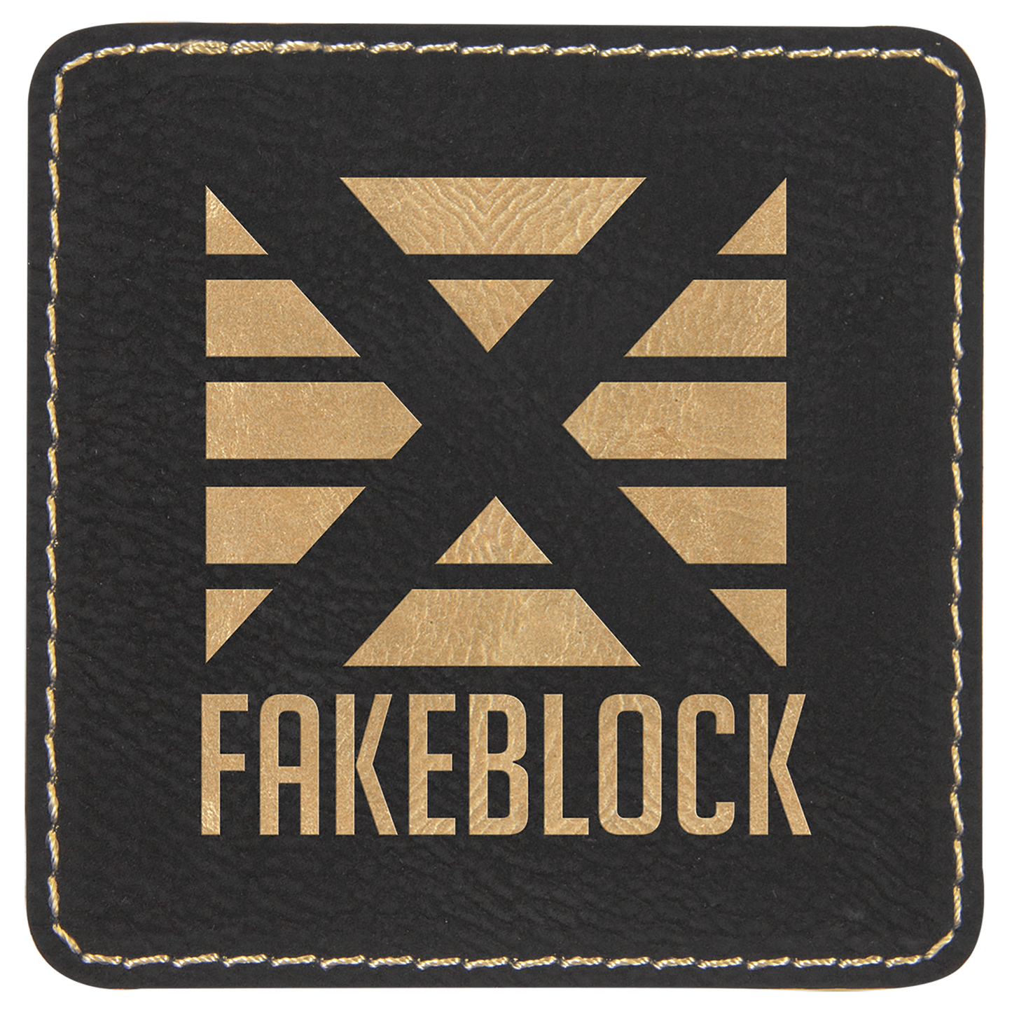 Leatherette Personalized - Square Patches w/adhesive