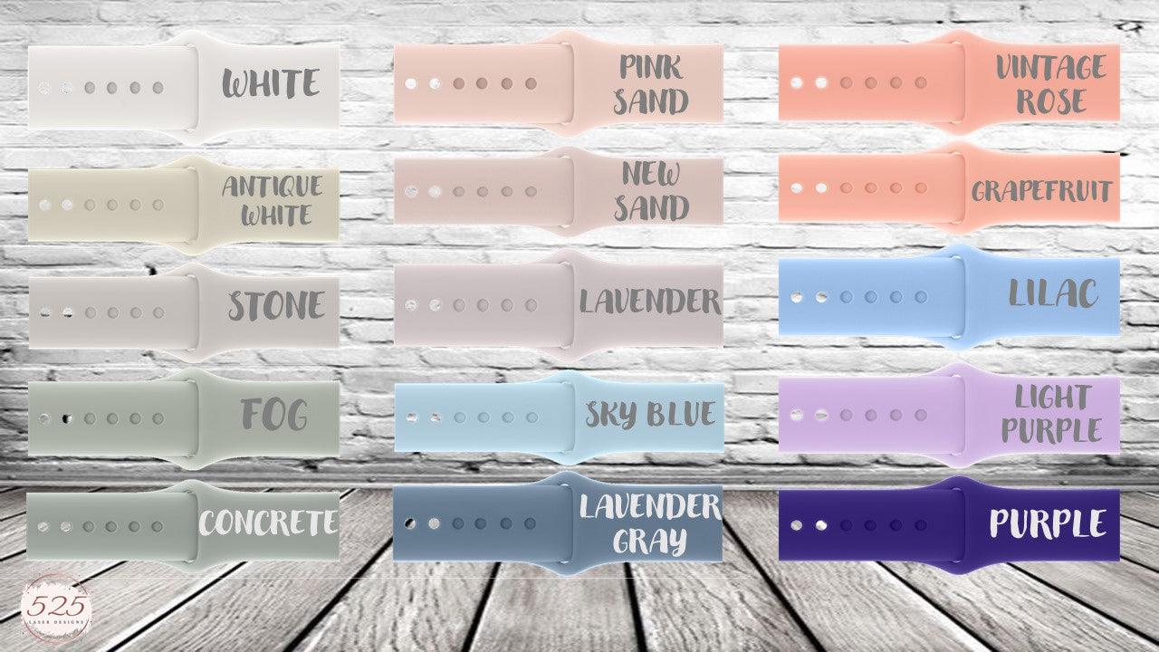 Silicone Watch Band - Personalized - 525 Laser Designs