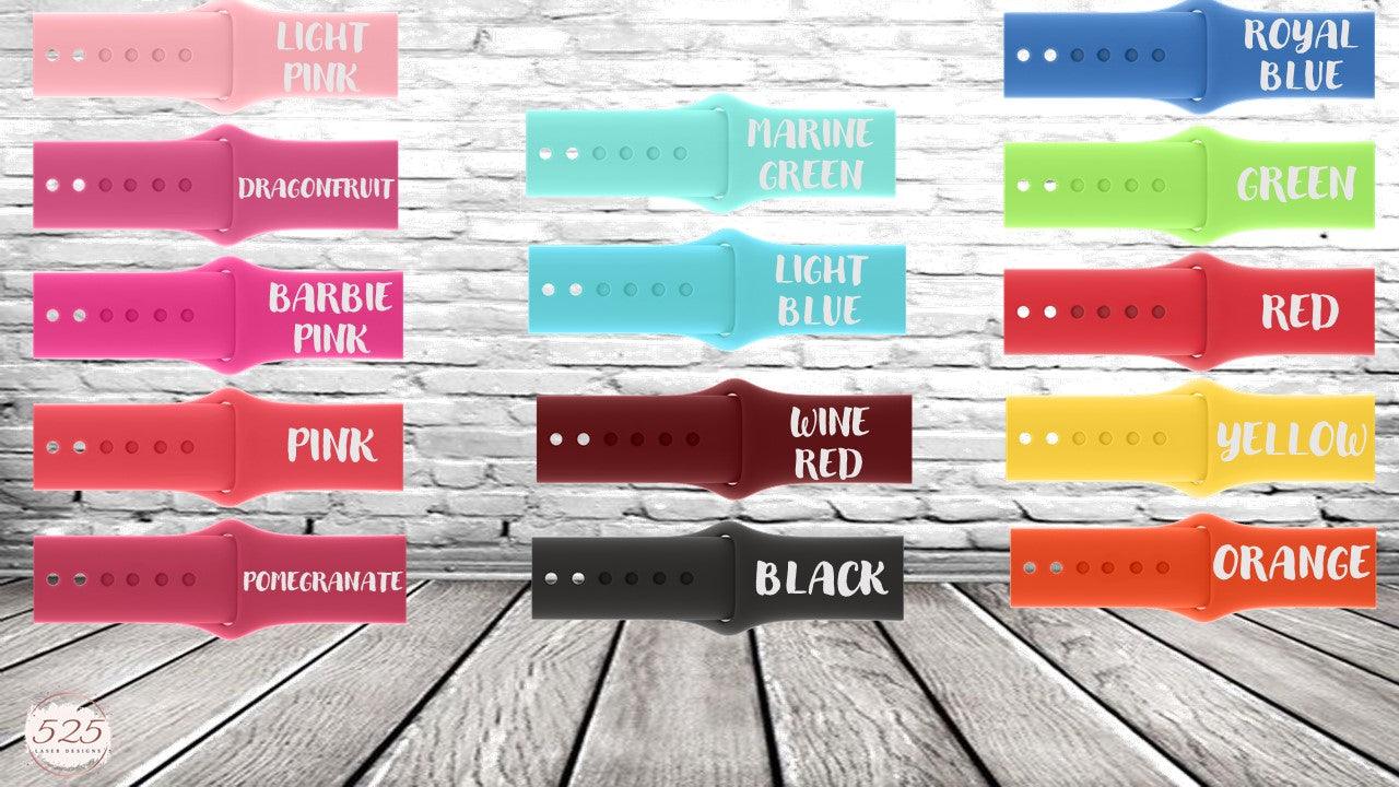 Silicone Watch Band - Personalized - 525 Laser Designs