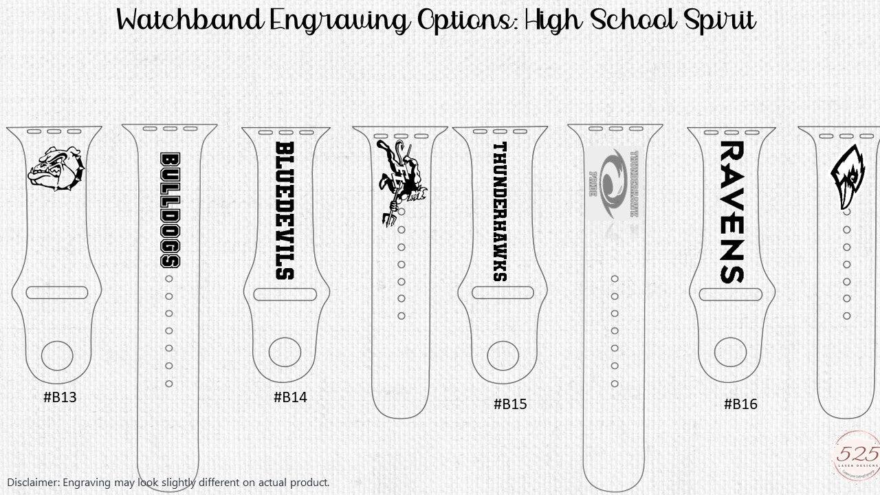 Silicone Watch Band - Personalized - 525 Laser Designs