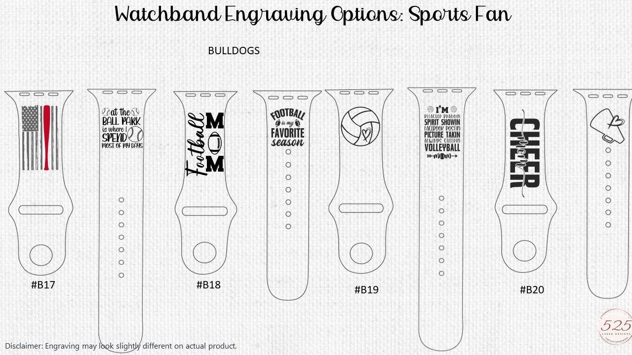 Silicone Watch Band - Personalized - 525 Laser Designs