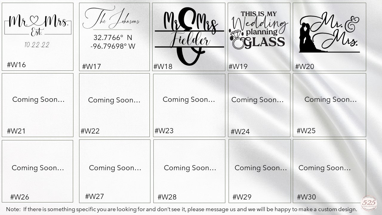 Tumbler: Champagne Flute 6oz - 525 Laser Designs