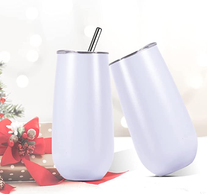 Tumbler: Champagne Flute 6oz - 525 Laser Designs