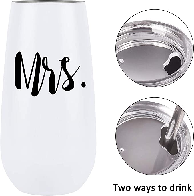 Tumbler: Champagne Flute 6oz - 525 Laser Designs