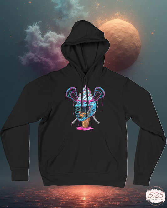 Lacrosse Fleece Hoodie-Summer Drip (Image Only)