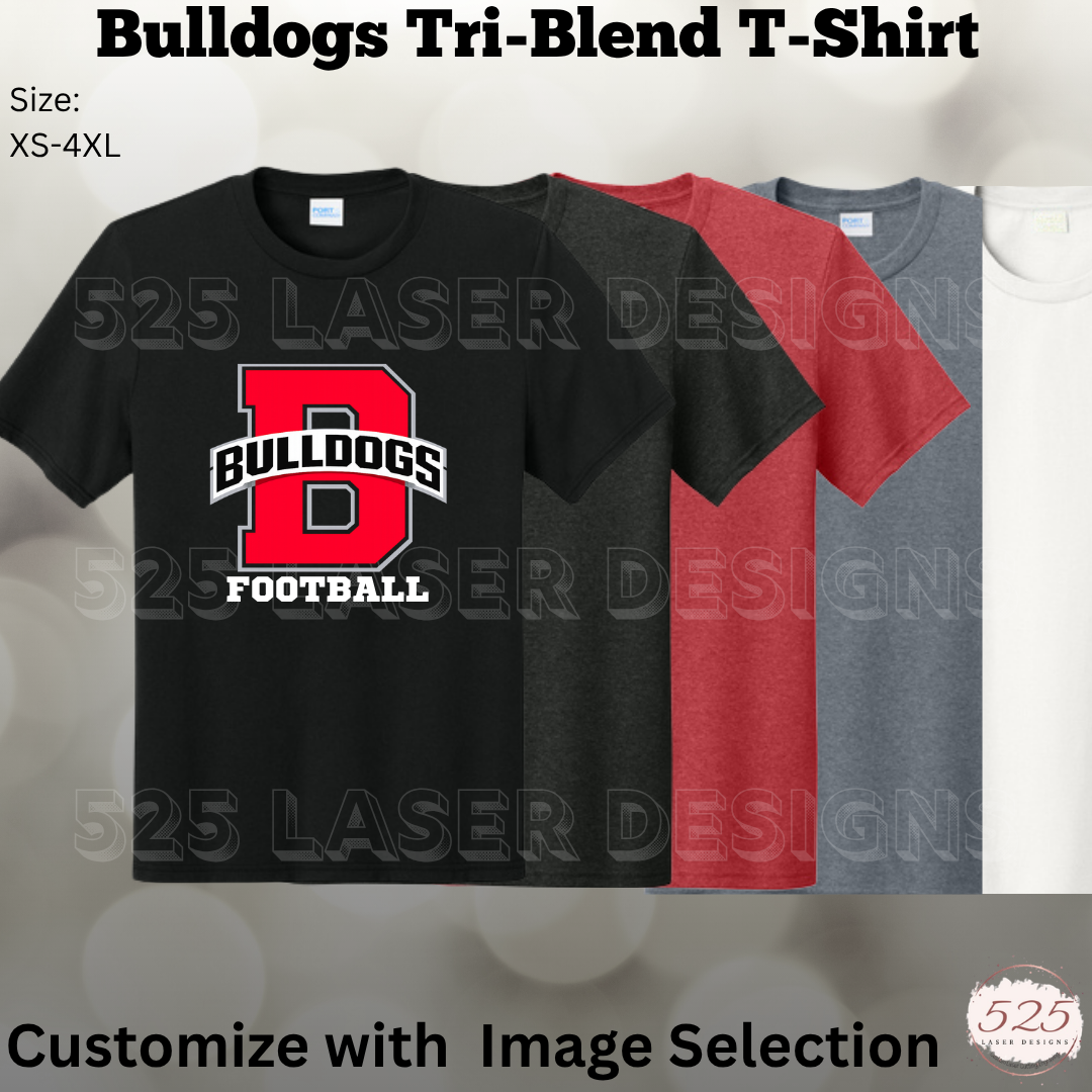 Brighton Bulldogs Football Tri-Blend T-Shirt