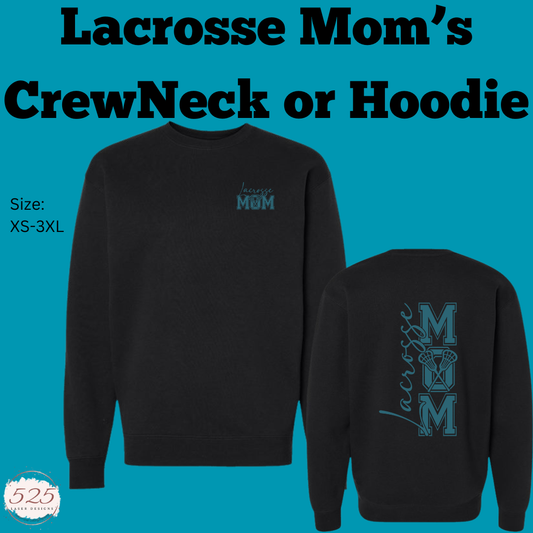Lacrosse Mom  Fleece Crewneck