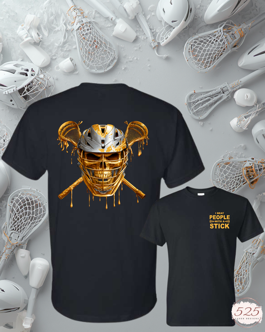 Lacrosse Skull T-Shirt