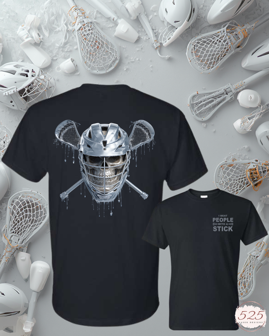 Lacrosse Skull T-Shirt