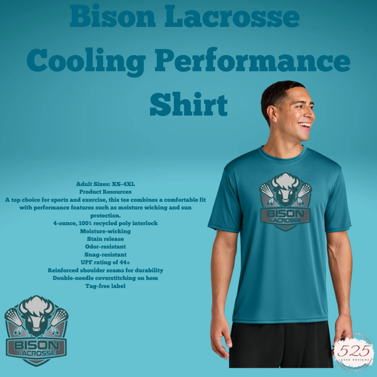 Bison LacrosseSport Tech T-Shirt