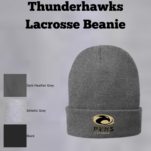 PVHS Thunderhawk Lacrosse Beanie Hat