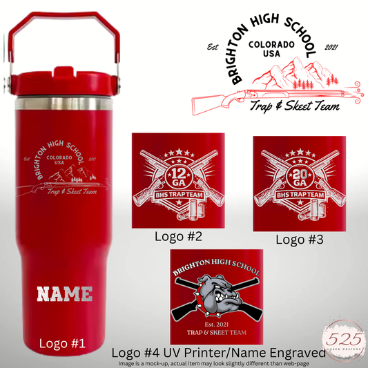 Brighton High School Trap & Skeet Team 30oz Water Bottle