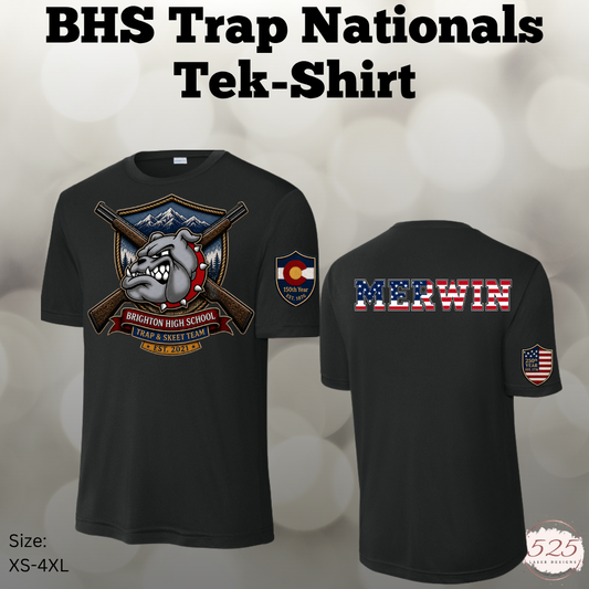 BHS Trap National Solid Sport Tek T-Shirt