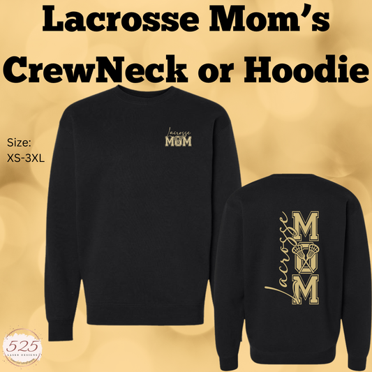 Lacrosse Mom  Fleece Crewneck