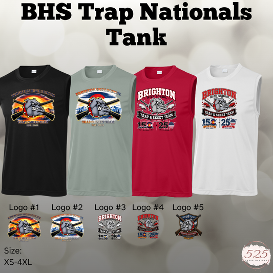 BHS Trap National Mens Solid Sport Tek Tank