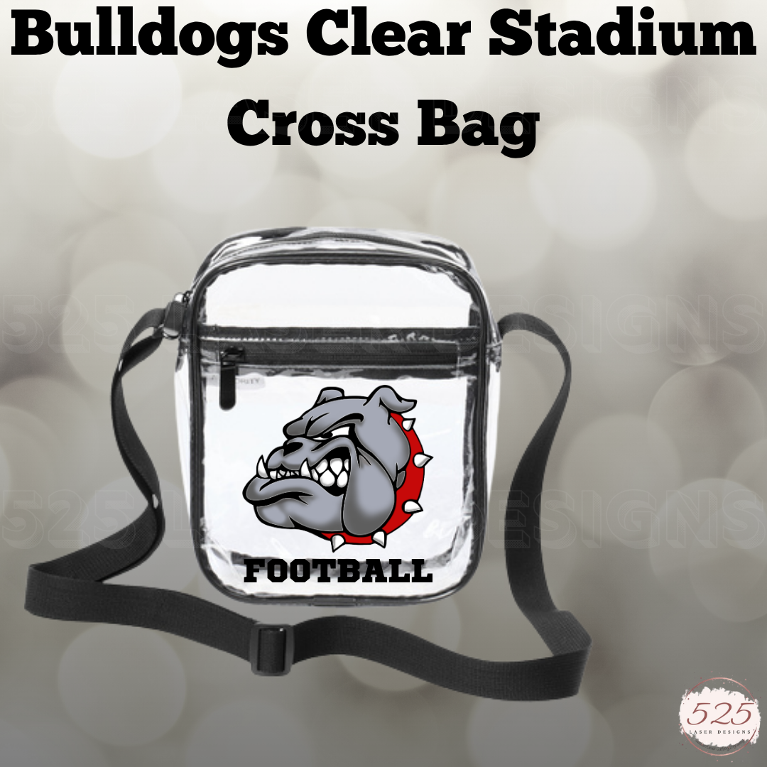 Brighton Bulldogs Clear Stadium Crossbody Bag