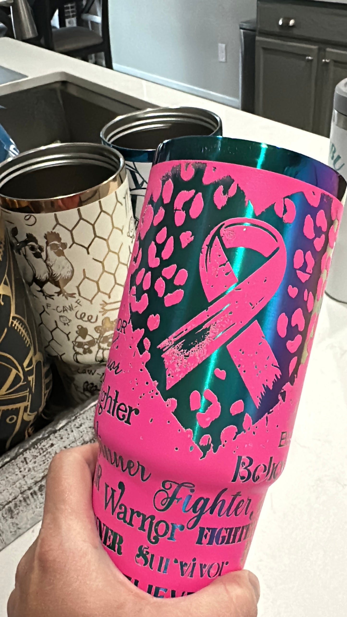 Brest Cancer Awareness Tumbler 30oz.