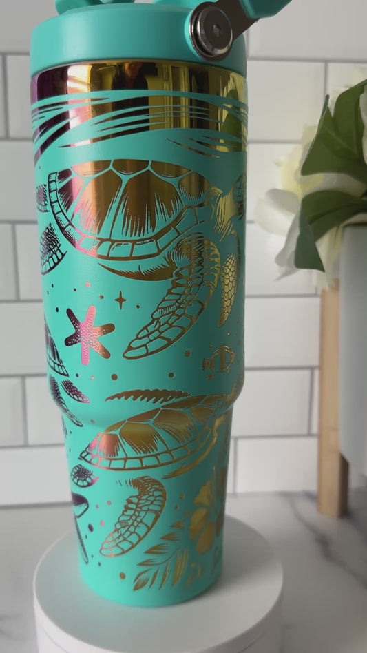 Under the Sea Rainbow Tumbler