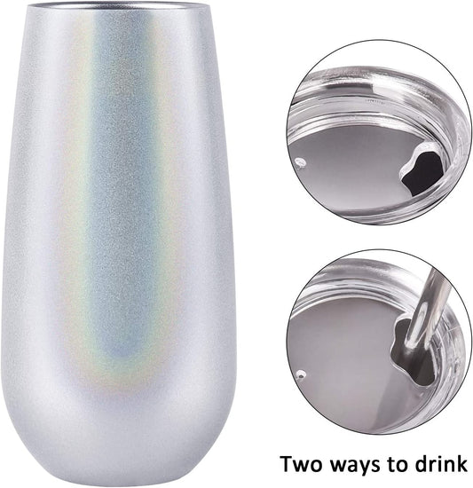 Tumbler: Champagne Flute 6oz - 525 Laser Designs