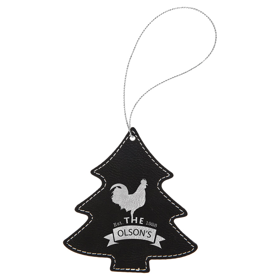 Leatherette Ornament/Tree - Personalized