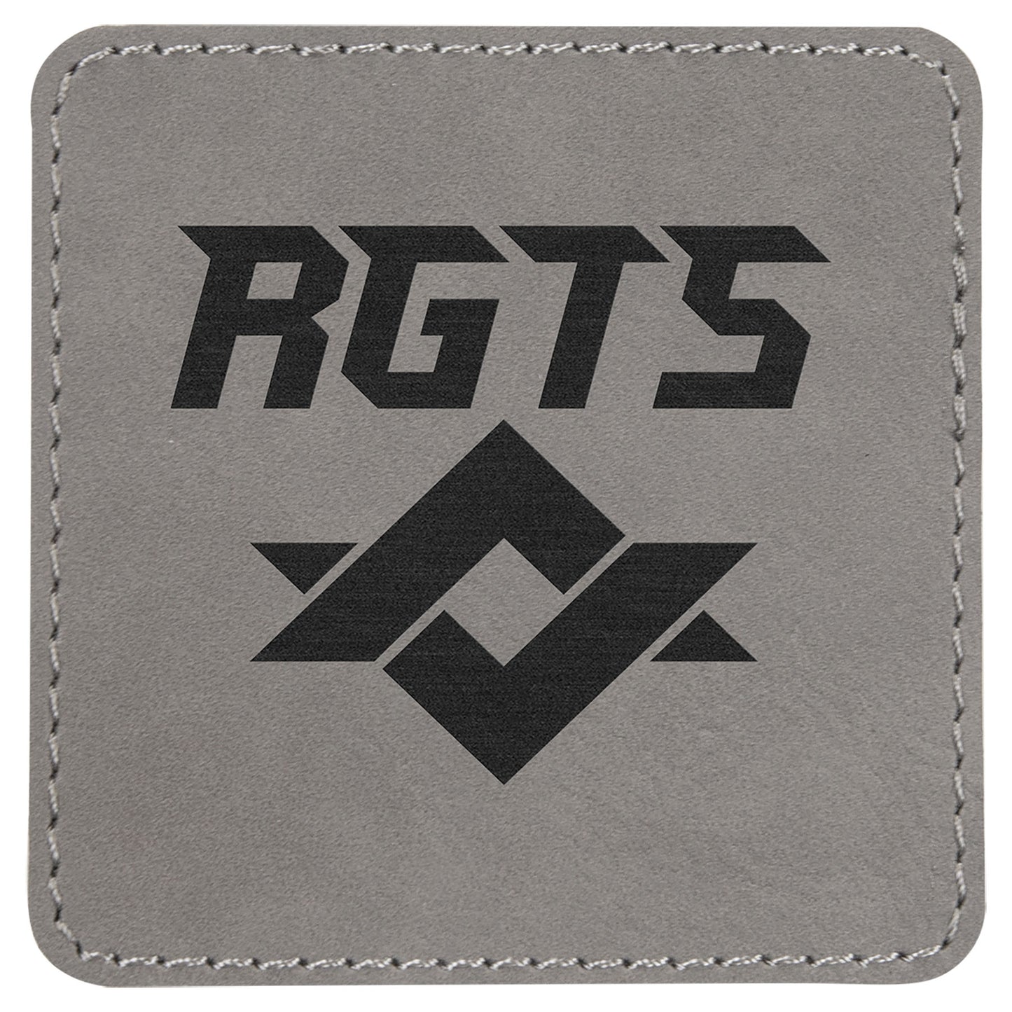 Leatherette Personalized - Square Patches w/adhesive